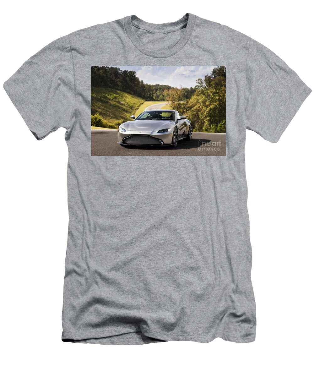 2 Exclusive Luxury Supercar Gray Aston Martin Vantage V8 Amg Engine M177 40l Twin Turbocharged Vladyslav Shapovalenko T-Shirt