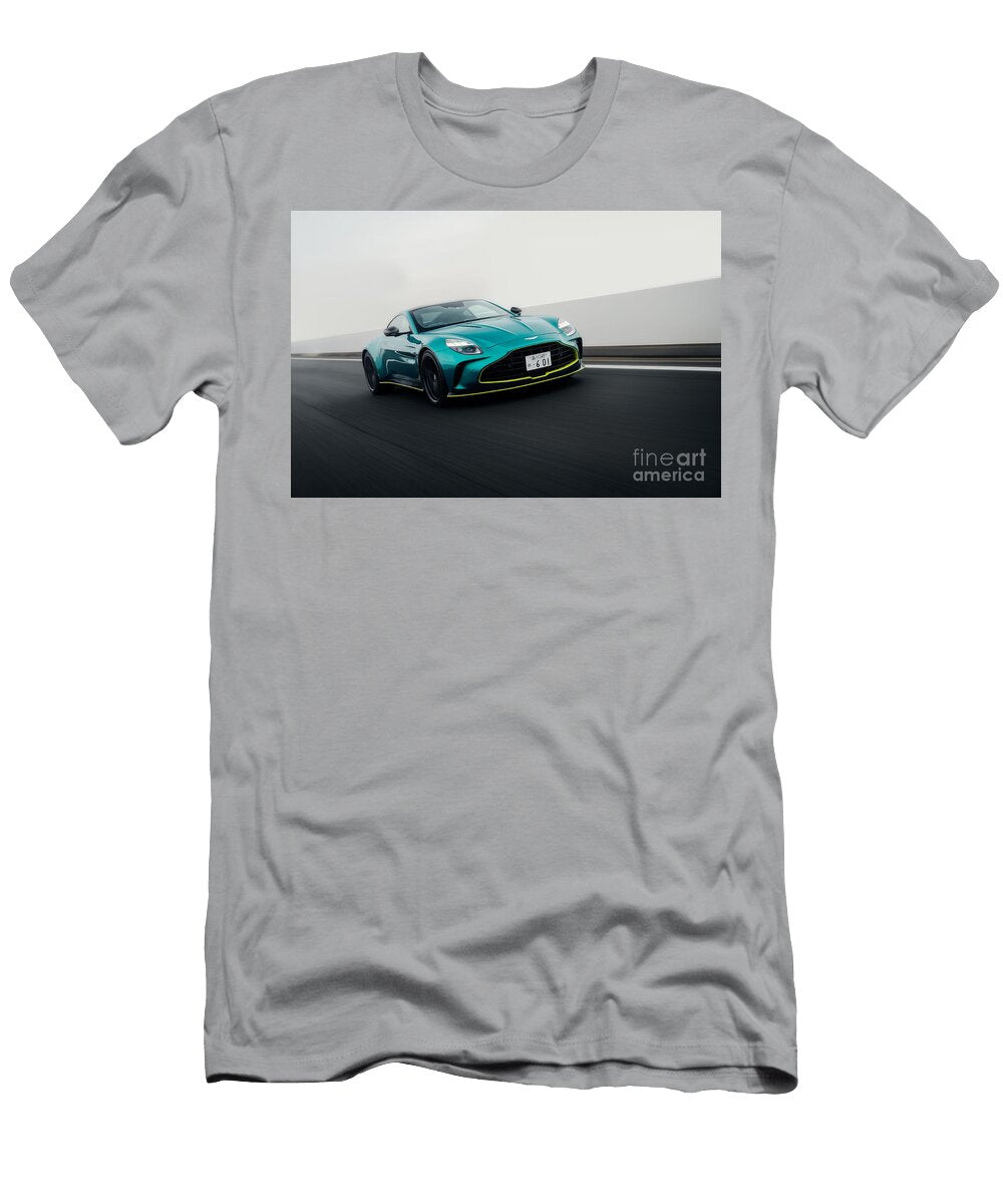 2 Exclusive Luxury Supercar Green Aston Martin Vantage V8 Amg Engine M177 40l Twin Turbocharged Vladyslav Shapovalenko T-Shirt