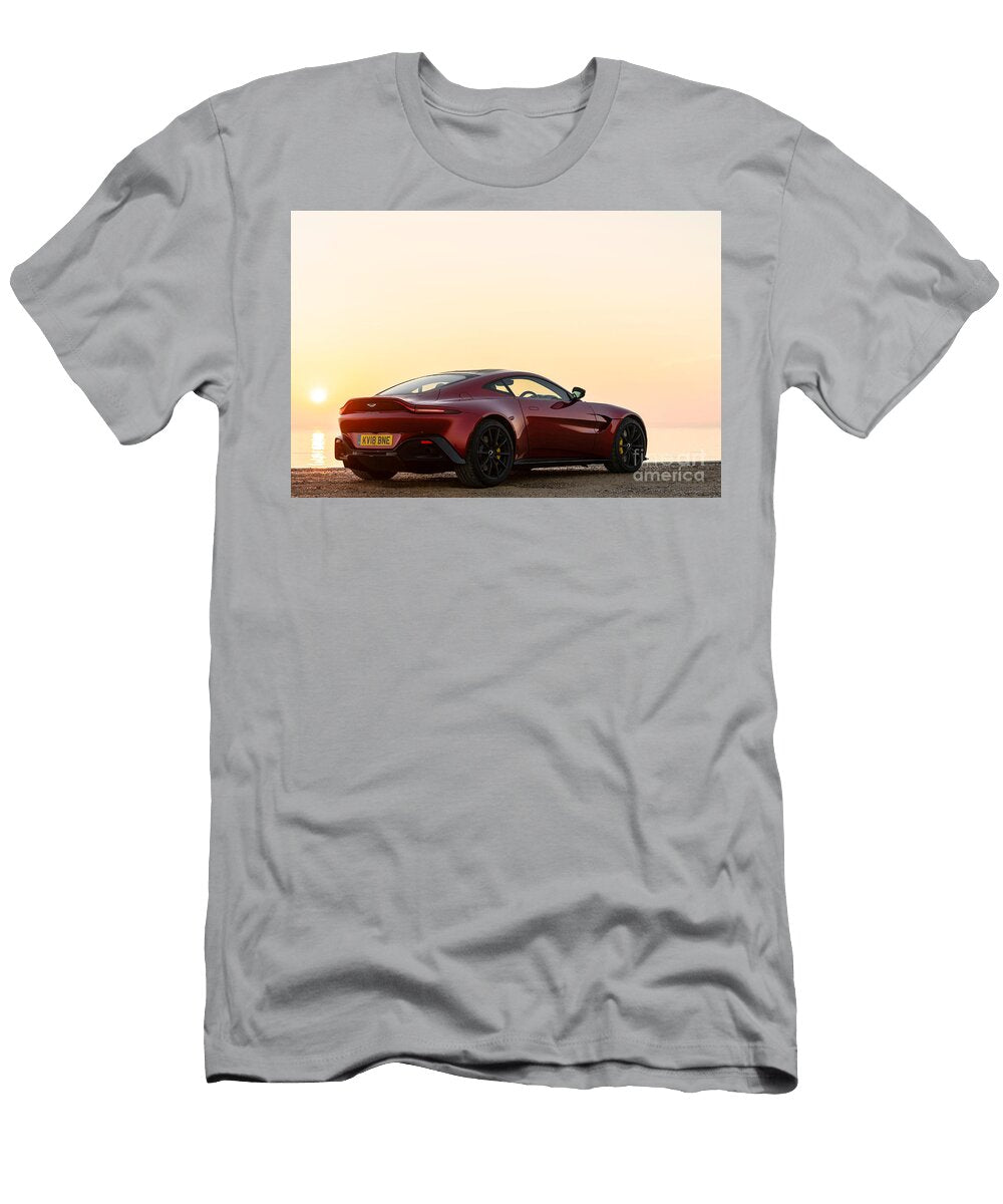 2 Exclusive Luxury Supercar Red Aston Martin Vantage V8 Amg Engine M177 40l Twin Turbocharged Vladyslav Shapovalenko T-Shirt