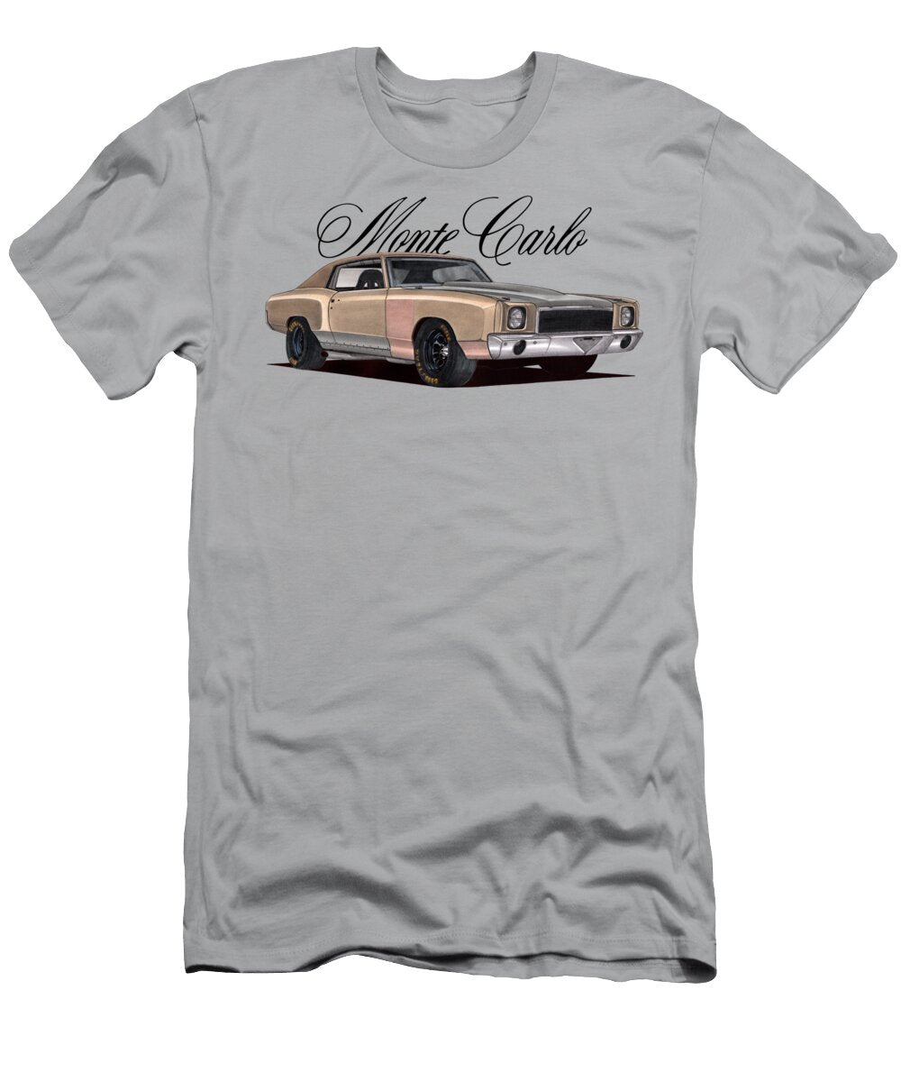 2 Exclusive Movie Car Chevrolet Monte Carlo Coupe 1971 103l V8 Big Block Fast and Furious Tokyo Drift Vladyslav Shapovalenko T-Shirt