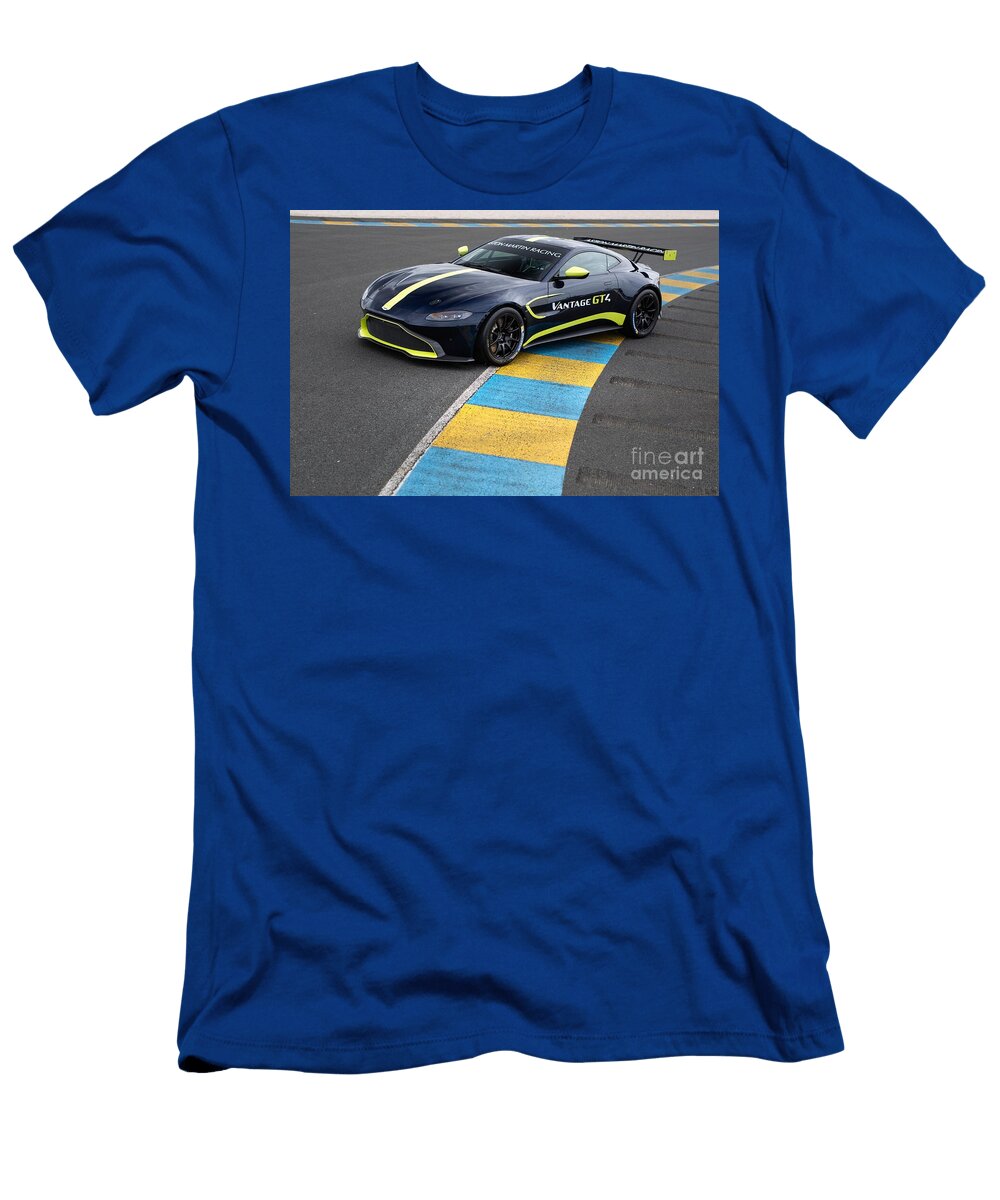 2 Exclusive Racing Supercar Black Aston Martin Vantage Gt4 Amg M177 40l V8 Turbocharged Vladyslav Shapovalenko T-Shirt