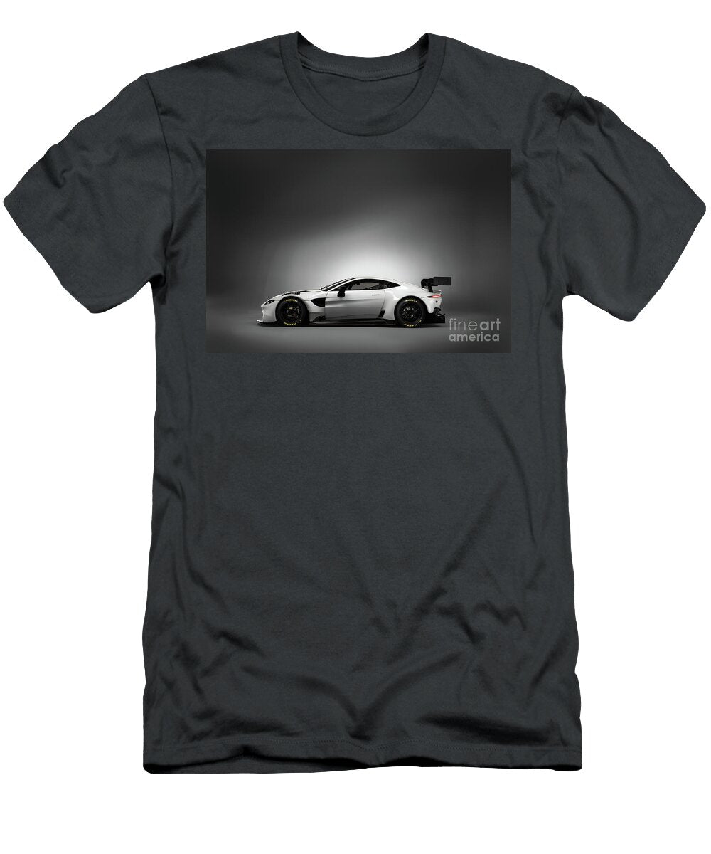 2 Exclusive Racing Supercar White Aston Martin Vantage Gte Amg M177 40l V8 Turbocharged Vladyslav Shapovalenko T-Shirt