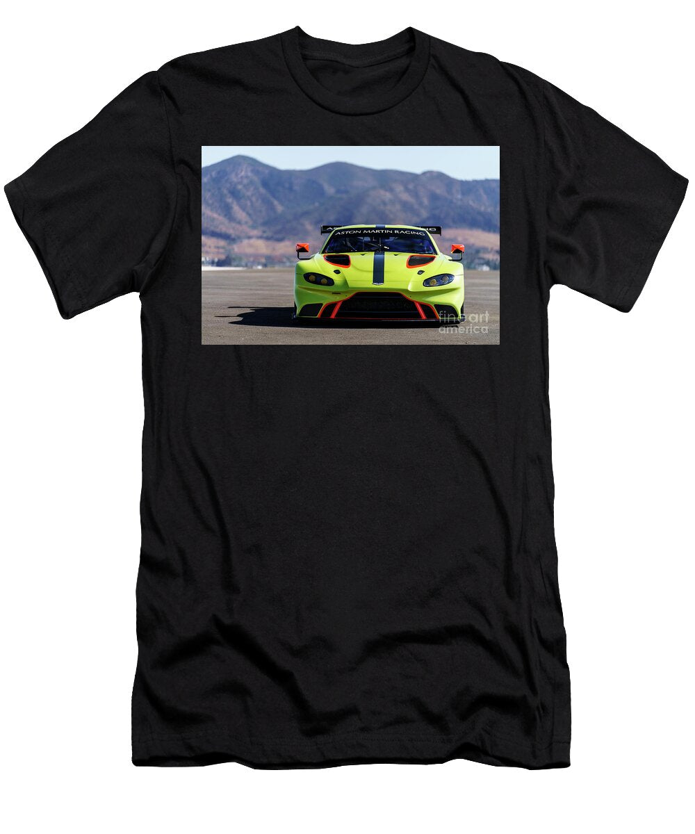 2 Exclusive Racing Supercar Yellow Aston Martin Vantage Gte Amg M177 40l V8 Turbocharged Vladyslav Shapovalenko T-Shirt