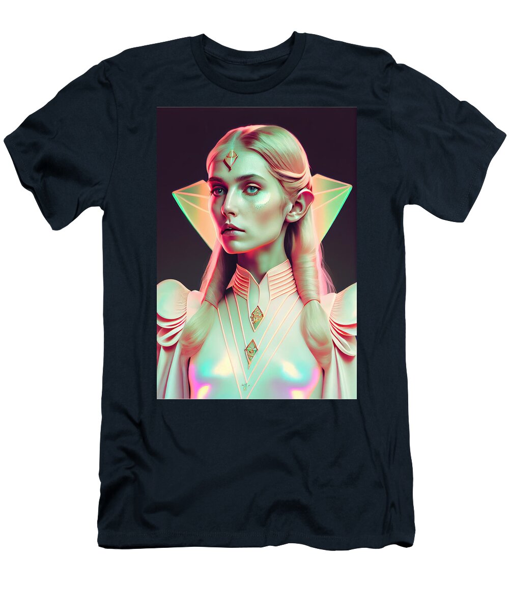 2 Fashionable Portrait of Cosmic Princess Zelda By Asar Studios Celestial Images T-Shirt