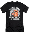 2 Fixing Cars Is the Bacon of Hobbies Funny Mechanic Lisa Stronzi T-Shirt