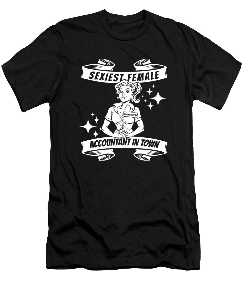 2 Funny Bookkeeper Cpa Bookkeeping Accounting Sexy Accountant Crazy Squirrel T-Shirt