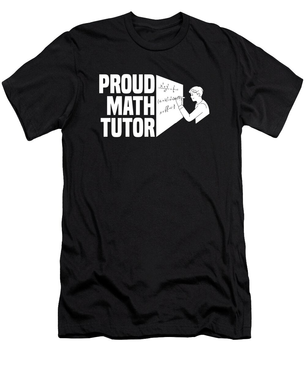 2 Funny Math Teacher Educator Education School Math Tutor Crazy Squirrel T-Shirt