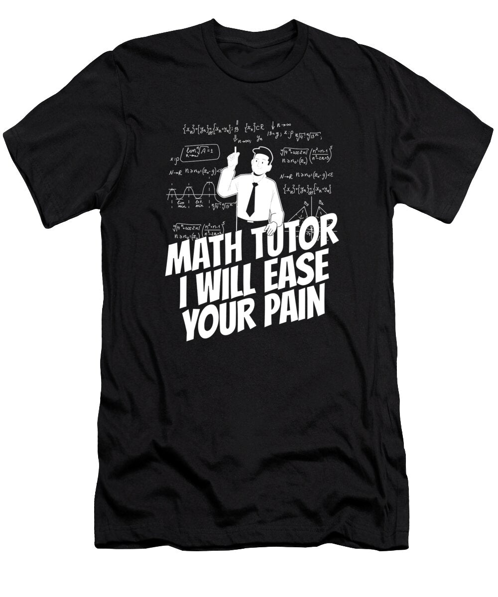 2 Funny Math Teacher Educator School Education Math Tutor Crazy Squirrel T-Shirt