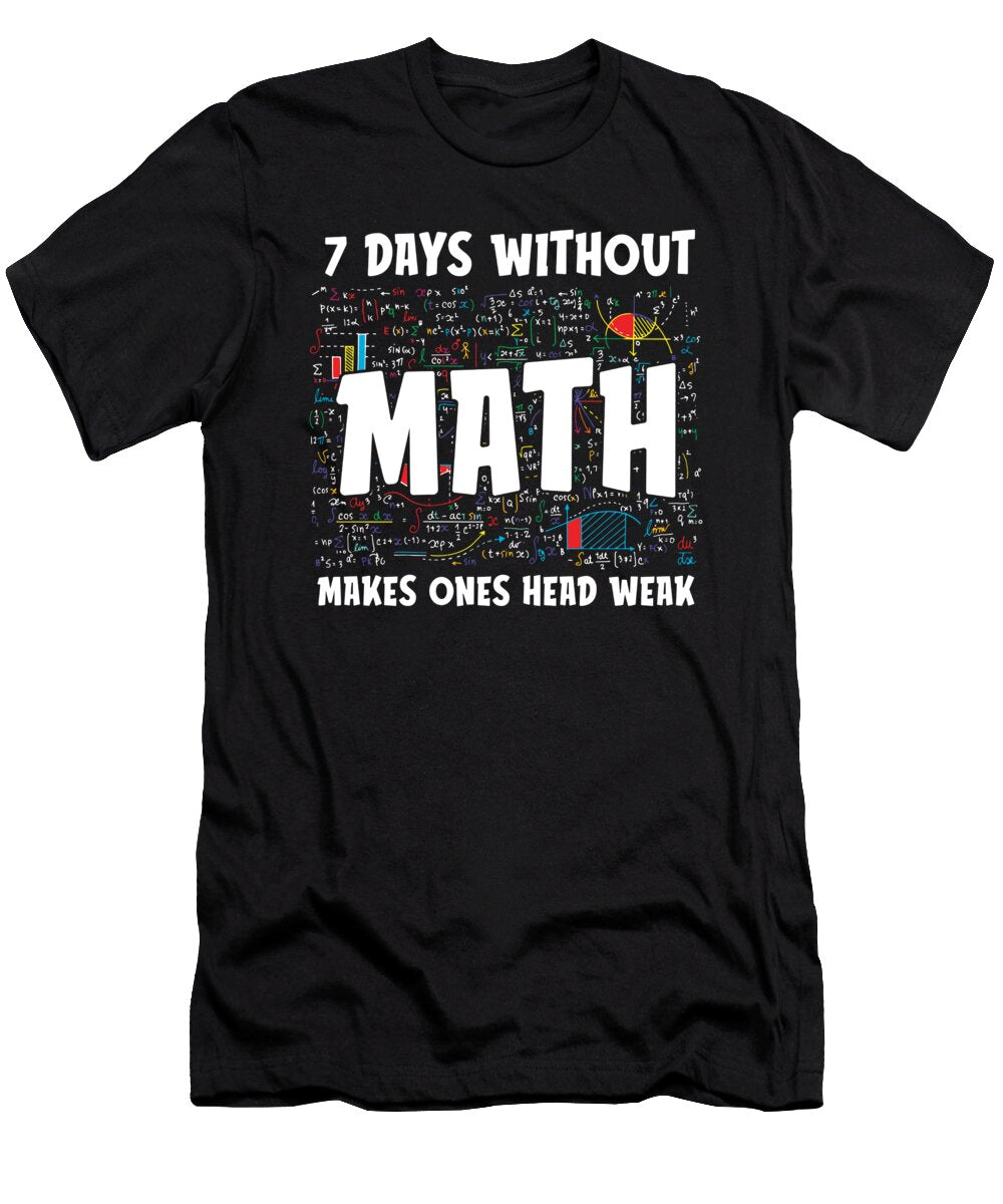2 Funny Math Teacher School Educator Education Math Tutor Crazy Squirrel T-Shirt