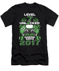 2 Gaming 7th Birthday Video Year Old Gamer Level 7 Unlocked Crazy Squirrel T-Shirt