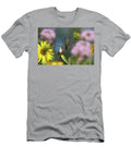 2 Hummingbirds in Wildflowers Julie Argyle T-Shirt