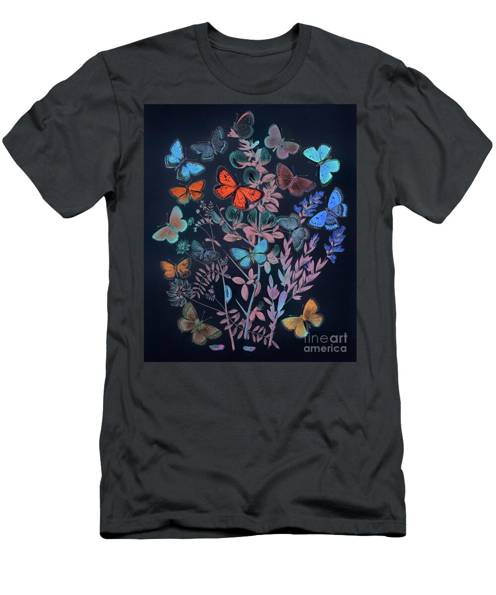 2 Illustrations From the Book European Butterflies and Moths By William Forsell Kirby Word Fandom T-Shirt