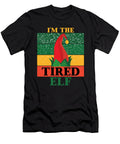 2 Im the Tired Elf Matching Christmas Vintage and Words T-Shirt