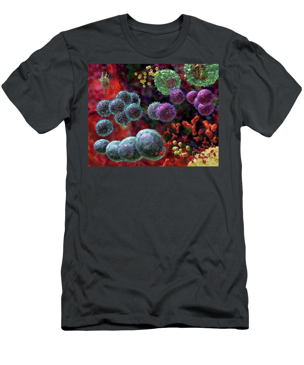 2 Immune Response Antibody 4 Russell Kightley T-Shirt
