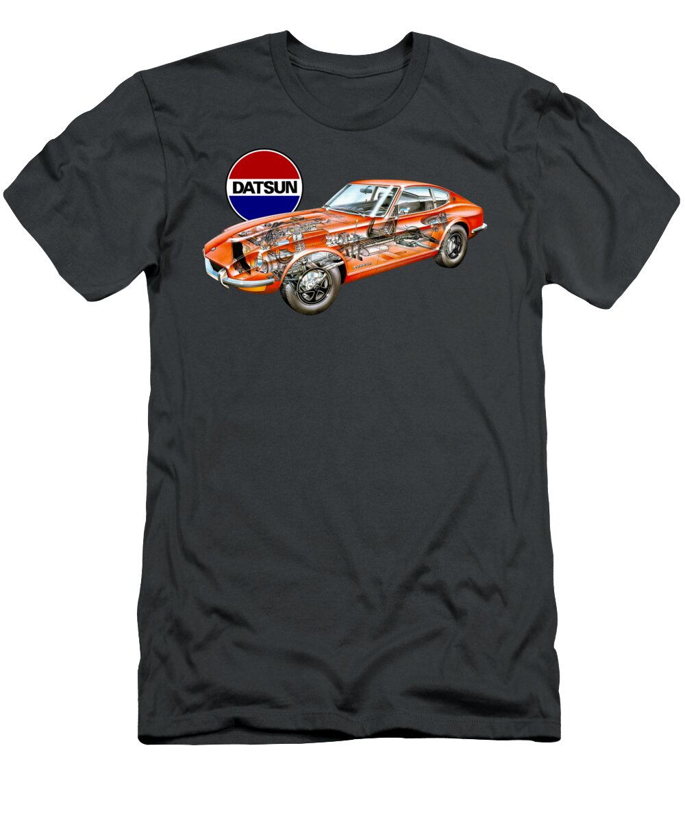 2 Japanese Jdm Sportcar Datsun 240z Fairlady 24l R6 Engine with Twin Hitachi Su Type Carburetors Vladyslav Shapovalenko T-Shirt