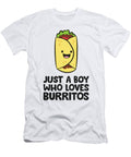 2 Just a Boy Who Loves Burritos Eq Designs T-Shirt