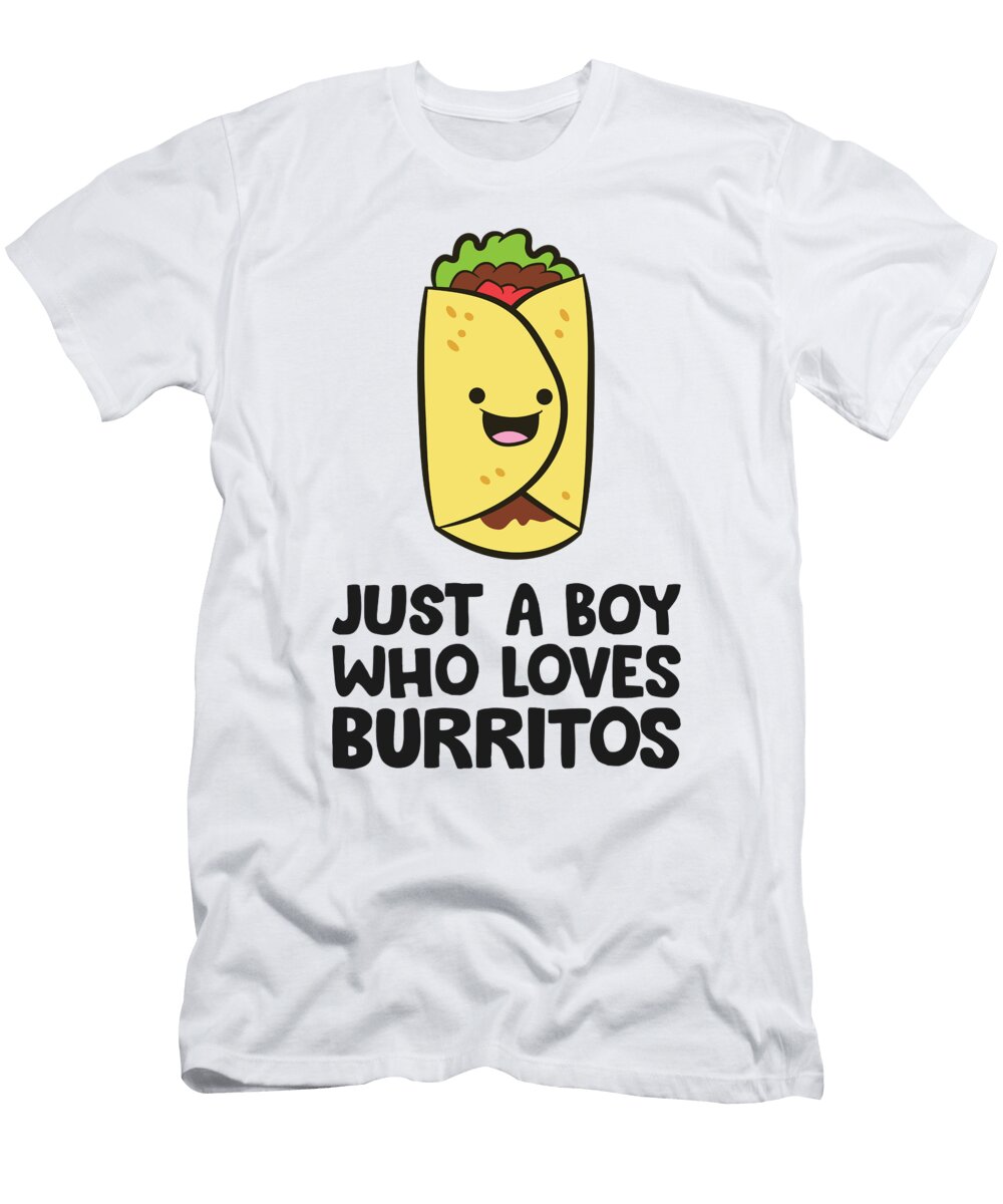 2 Just a Boy Who Loves Burritos Eq Designs T-Shirt