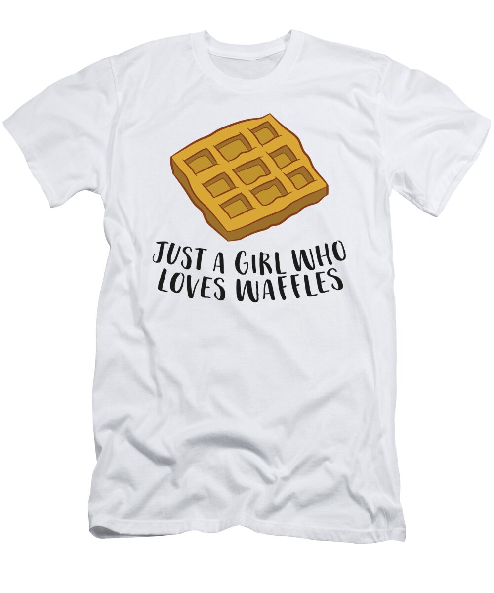 2 Just a Girl Who Loves Waffles Eq Designs T-Shirt