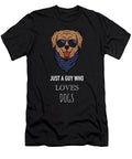 2 Just a Guy Who Loves Dogs Funny Dog Cynto T-Shirt