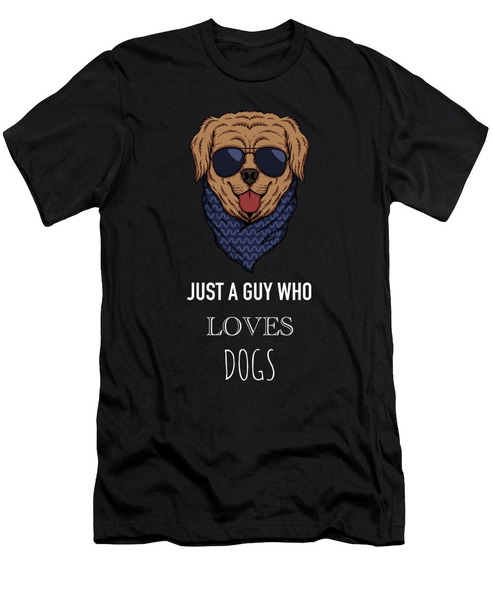2 Just a Guy Who Loves Dogs Funny Dog Cynto T-Shirt