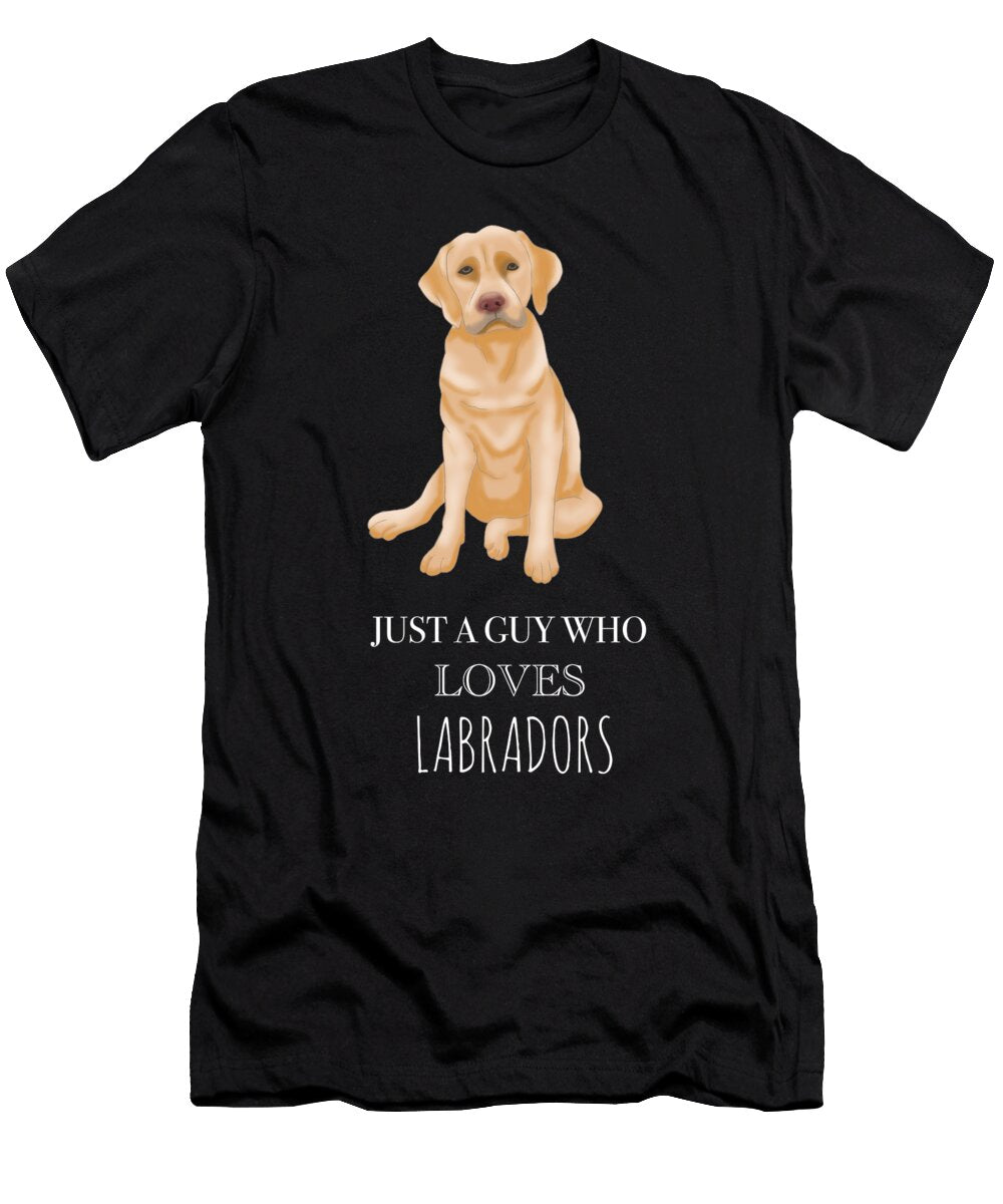 2 Just a Guy Who Loves Labradors Funny Dog Cynto T-Shirt