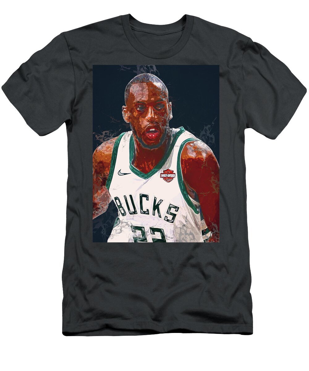 2 Khris Middleton Khris Middleton Khrismiddleton Jameskhristianmiddleton Milwaukee Bucks Detroit Pisto Wrenn Huber T-Shirt