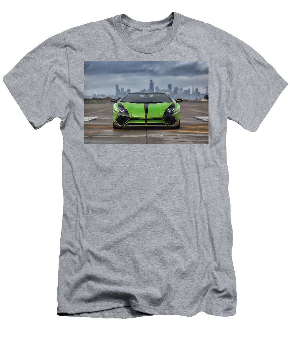 2 Lamborghini Aventadorsv Superveloce Roadster Print Itzkirb Photography T-Shirt
