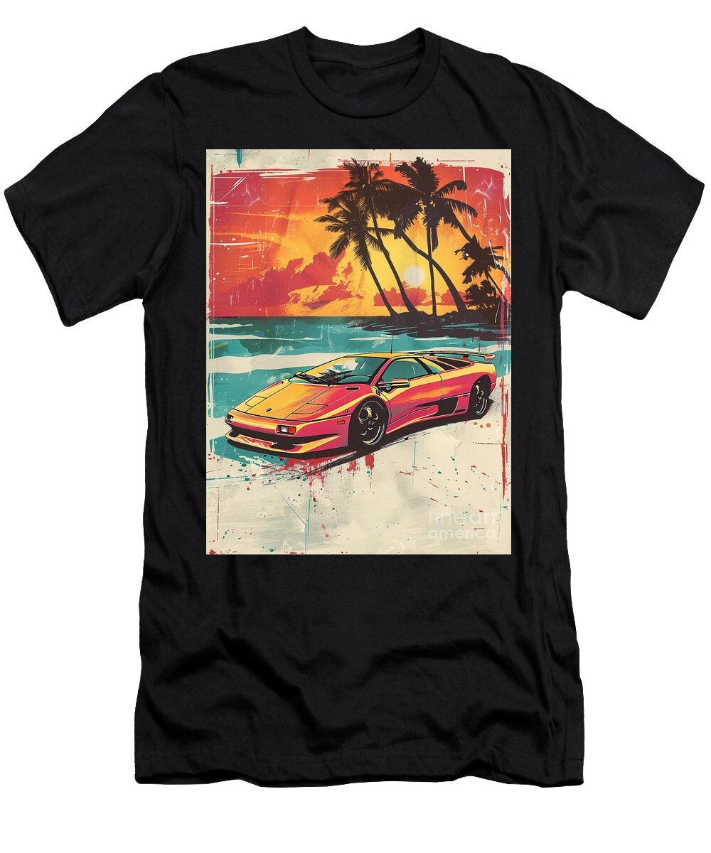 2 Lamborghini Diablo Vt Car Tommy Mcdaniel T-Shirt