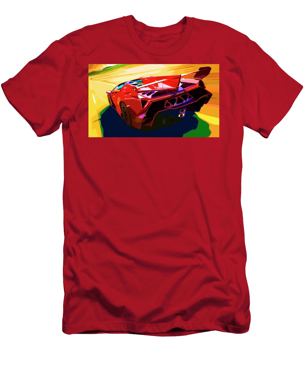 2 Lamborghini Veneno Thespeedart T-Shirt