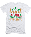 2 Land of the Free Because of the Brave Jacob Zelazny T-Shirt