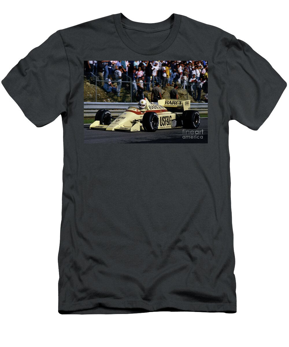 2 Legendary Racing Grand Prix Formula One 1985 Arrows A8 Engine 15l BMW M12 Straight 4 Turbocharged Vladyslav Shapovalenko T-Shirt