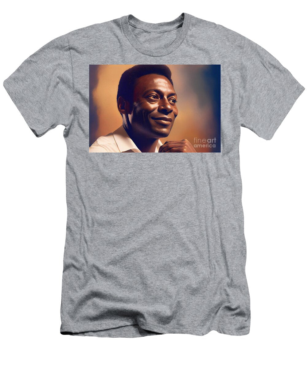 2 Legendary Soccer Player Pele in a Jack Kirby By Asar Studios Celestial Images T-Shirt