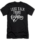 2 Less Talk More Fishing Funny Introvert Quote Sweet Birdie Studio T-Shirt