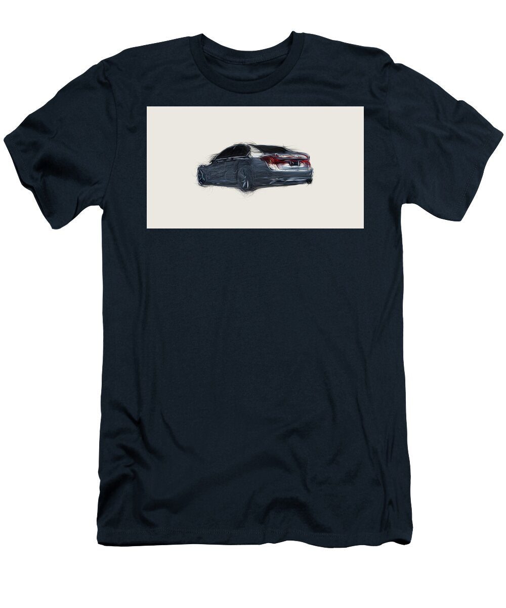 2 Lexus Gs 350 F Sport Supercharged Car Drawing Carstoon Concept T-Shirt