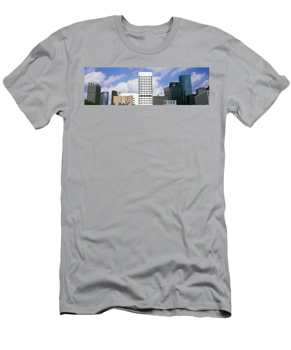 2 Low Angle View of Buildings in a City Panoramic Images T-Shirt