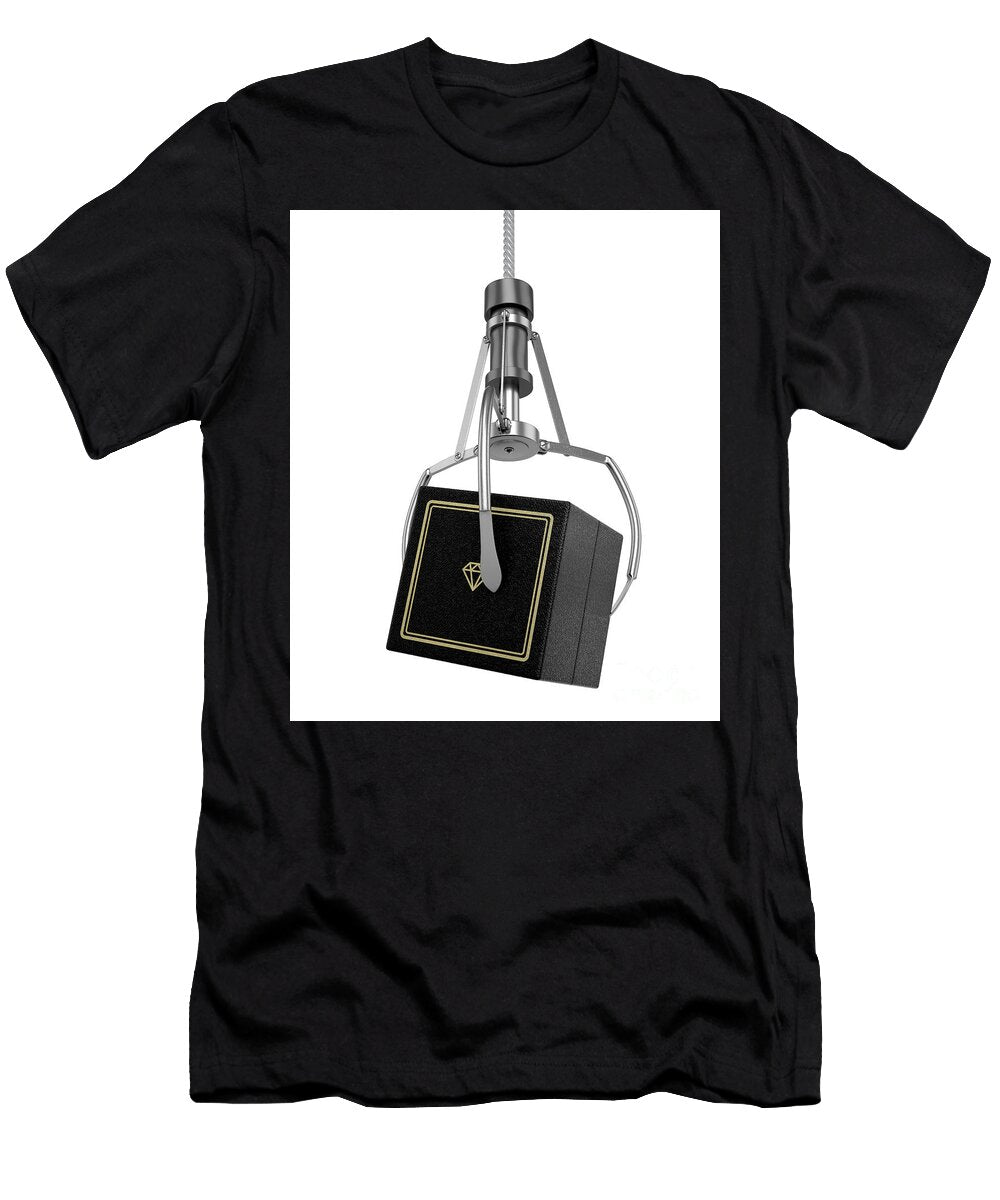 2 Machine Claw Grabbing Wedding Ring Box Allan Swart T-Shirt