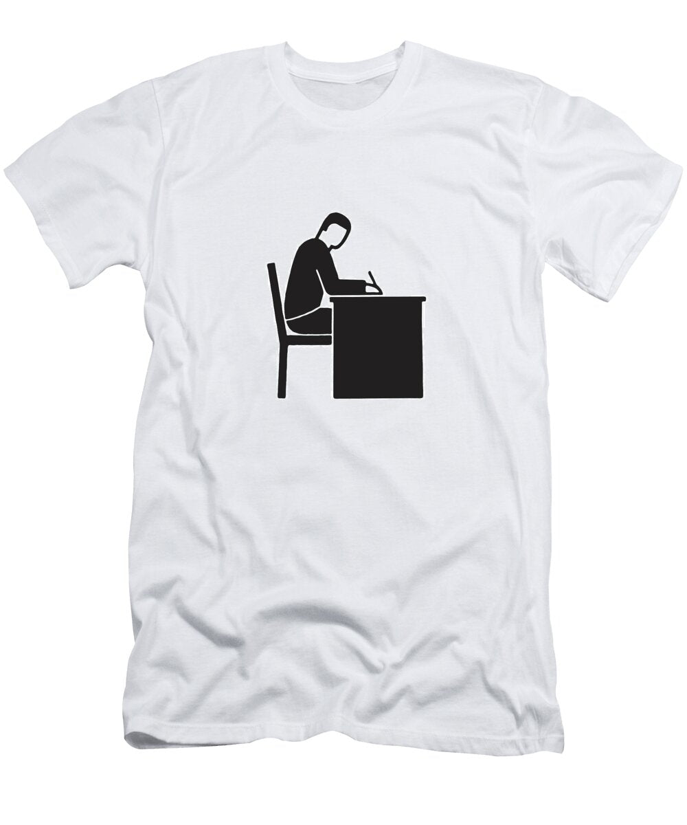 2 Man At Desk Csa Images T-Shirt