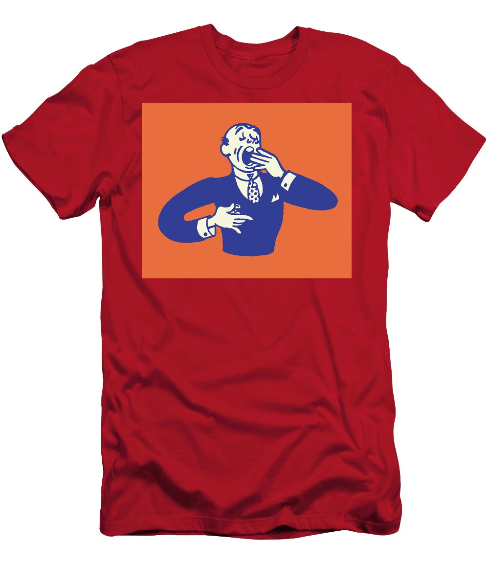 2 Man Yawning Csa Images T-Shirt