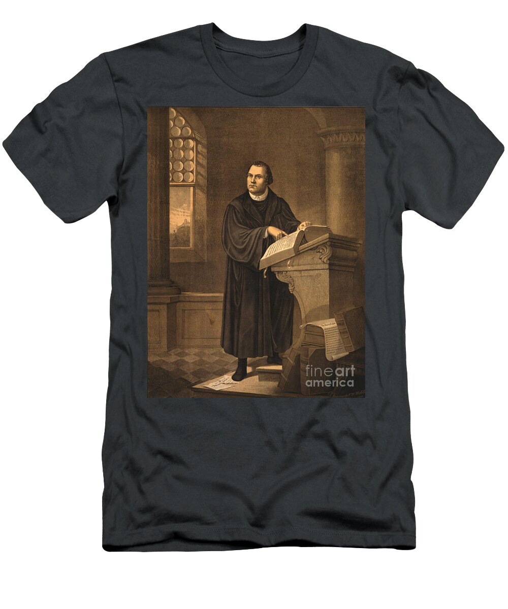 2 Martin Luther German Theologian Photo Researchers T-Shirt