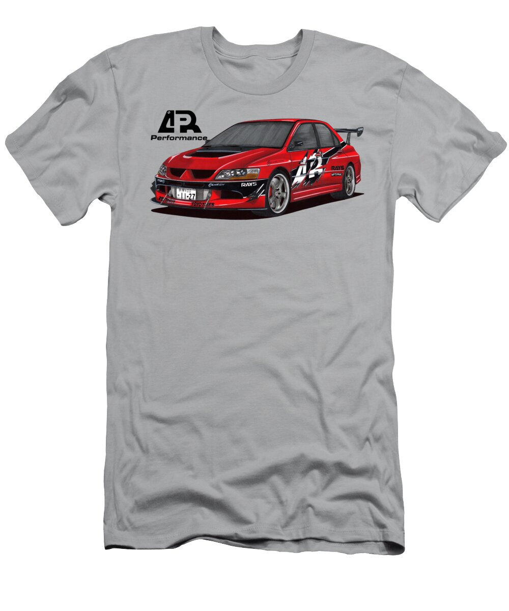 2 Mitsubishi Lancer Evolution Ix 4g63 Apr R Fast and Furious Tokyo Drift Vladyslav Shapovalenko T-Shirt