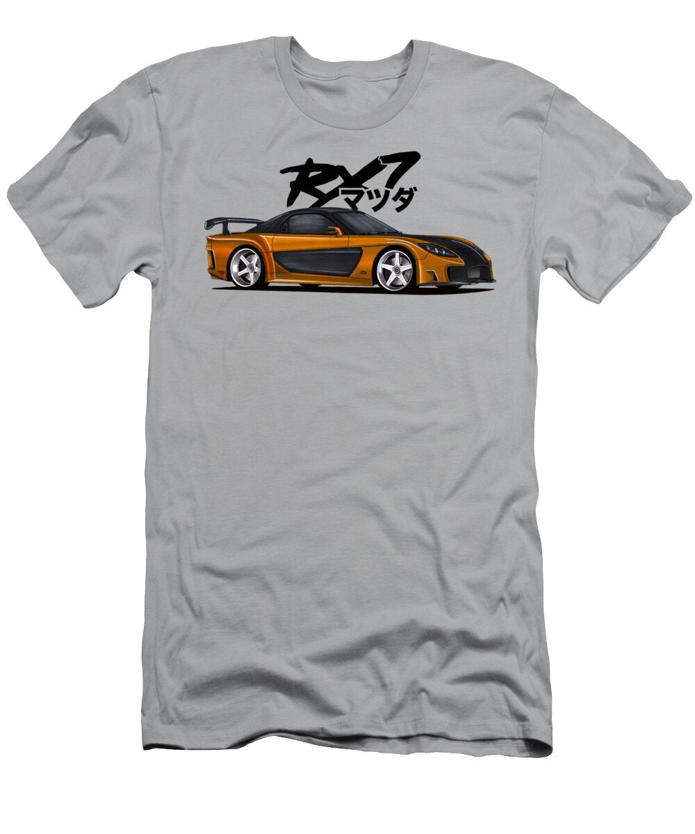 2 Movie Car Mazda Rx 7 Fd Veilside Fortune Fast and Furious Tokyo Drift Vladyslav Shapovalenko T-Shirt