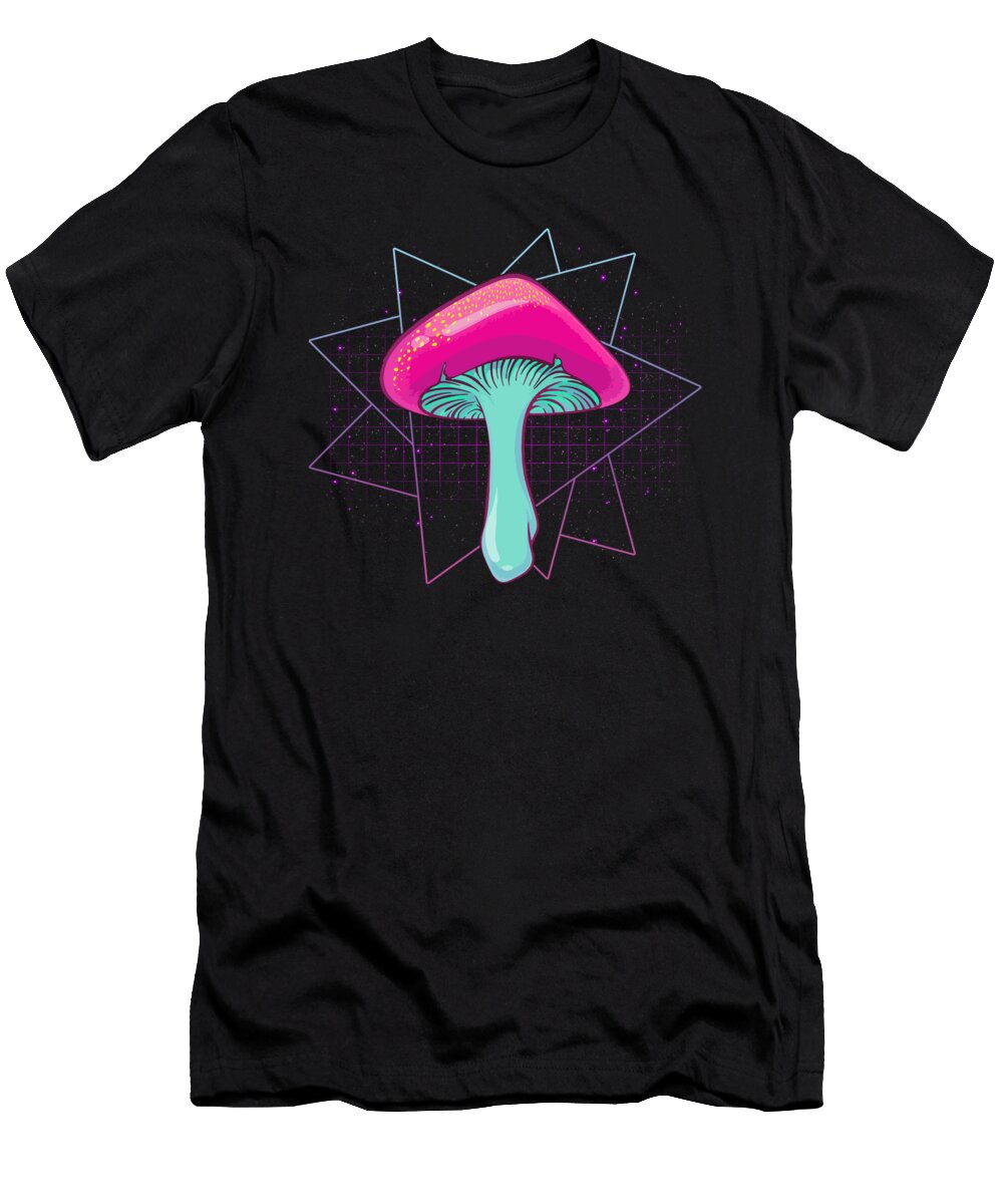 2 Mushrooms Vaporwave Manuel Schmucker T-Shirt