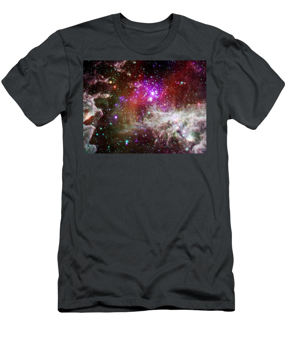 2 Pacman Nebula Celestial Images T-Shirt