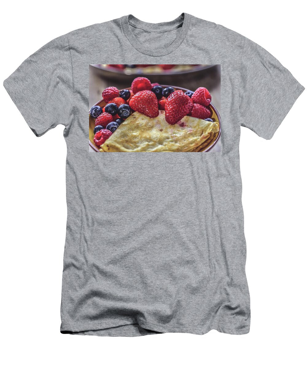 2 Pancake with Summer Fruits Crepe Berries Robert Chlopas T-Shirt