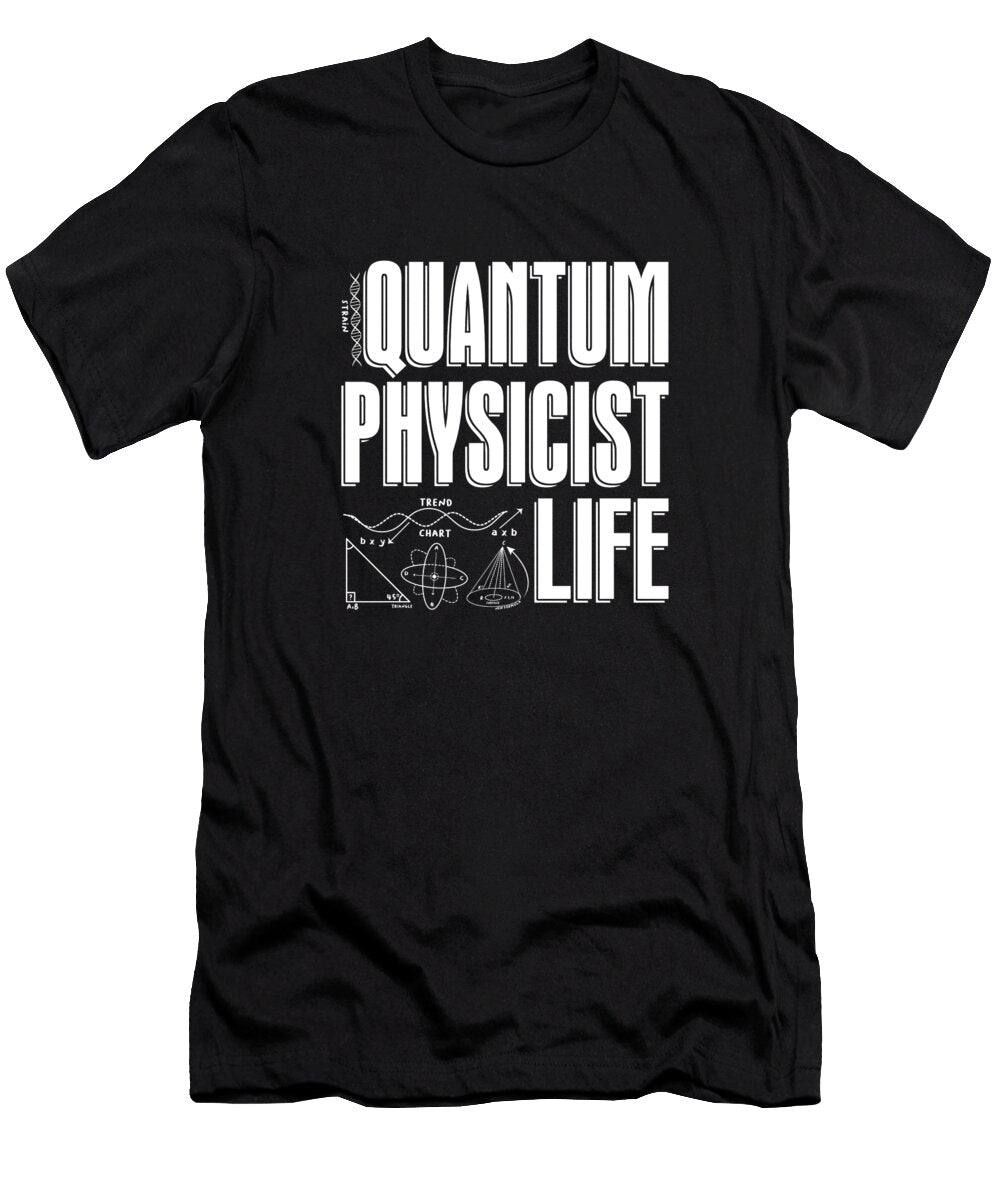 2 Physicist Equation Science Scientist Quantum Physics Crazy Squirrel T-Shirt