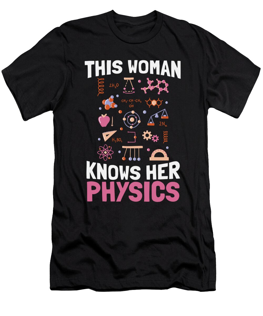 2 Physics Science Scientist Physicist Crazy Squirrel T-Shirt