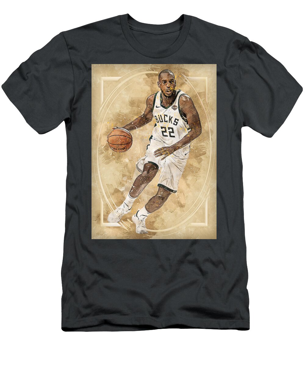 2 Player Player Khris Middleton Khris Middleton Khrismiddleton Jameskhristianmiddleton Milwaukee Bucks Wrenn Huber T-Shirt