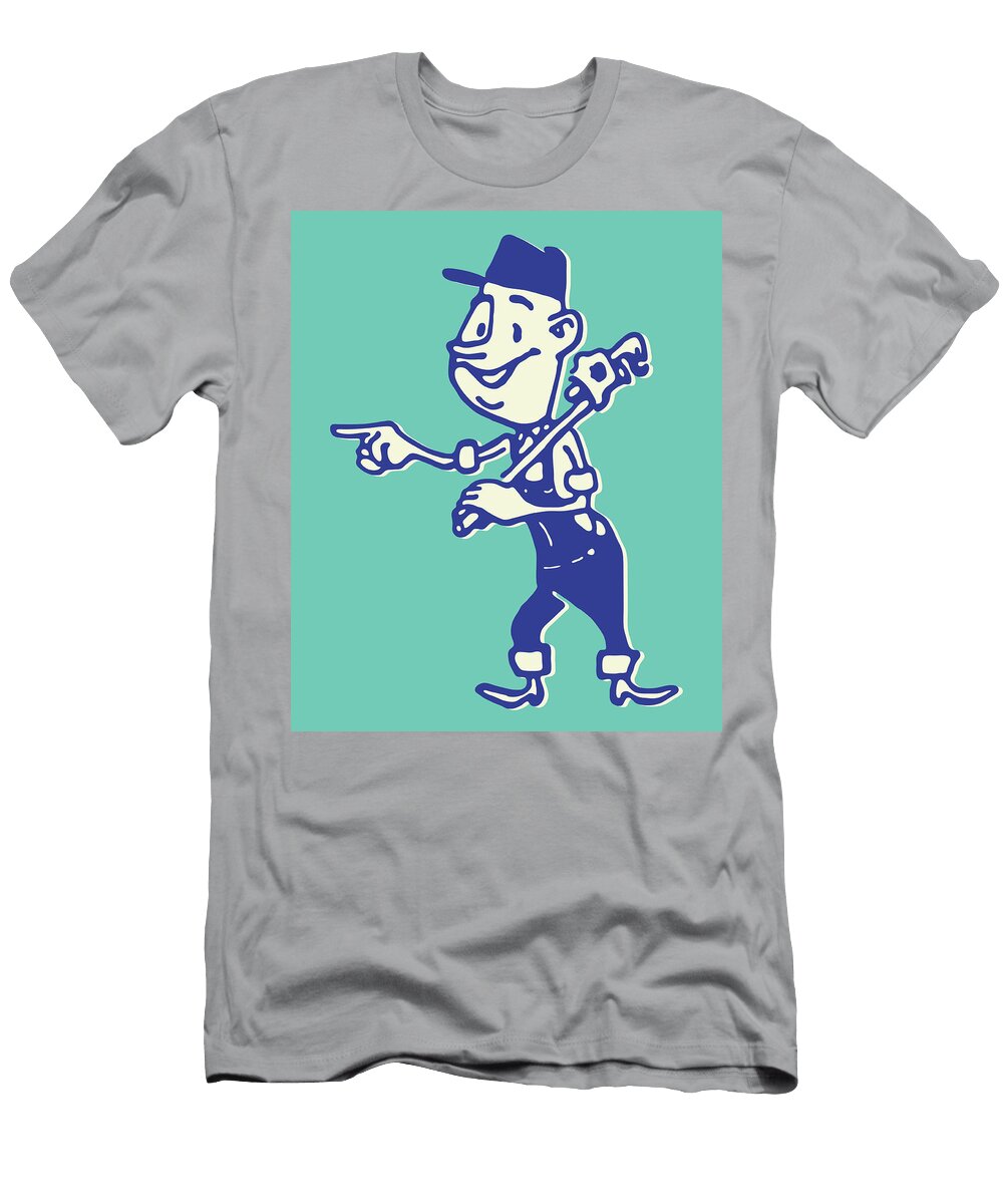 2 Plumber with Wrench Csa Images T-Shirt