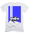 2 Porsche 911 930 Classic Poster Blue Background Thespeedart T-Shirt