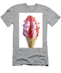 2 Raspberry Ice Cream Cone on White Background Oleg Yermolov T-Shirt